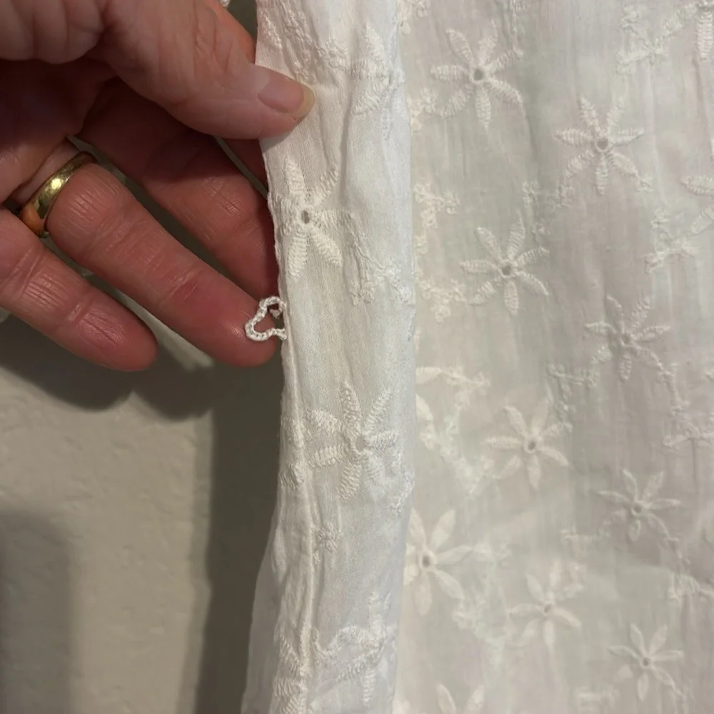 MINKPINK-Revolve White Sadie Broidery Mini Dress size XS